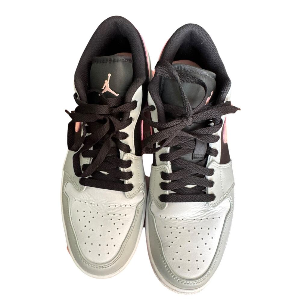 Nike Air Jordan 1 Low Grey Fog Bleached Coral Sneakers Men’s Size 10 553558-062 - Picture 6 of 9